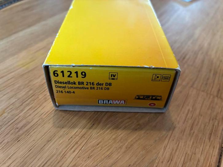 Brawa 61219 BR 216 N Spoor - Digitaal met Geluid, Hobby en Vrije tijd, Modeltreinen | H0, Zo goed als nieuw, Locomotief, Gelijkstroom