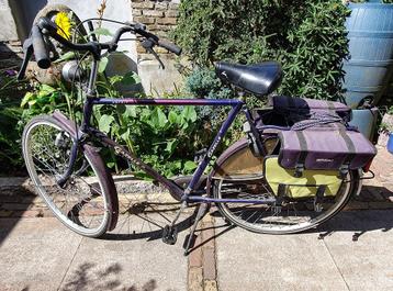 Herenfiets Gazelle met fietstassen