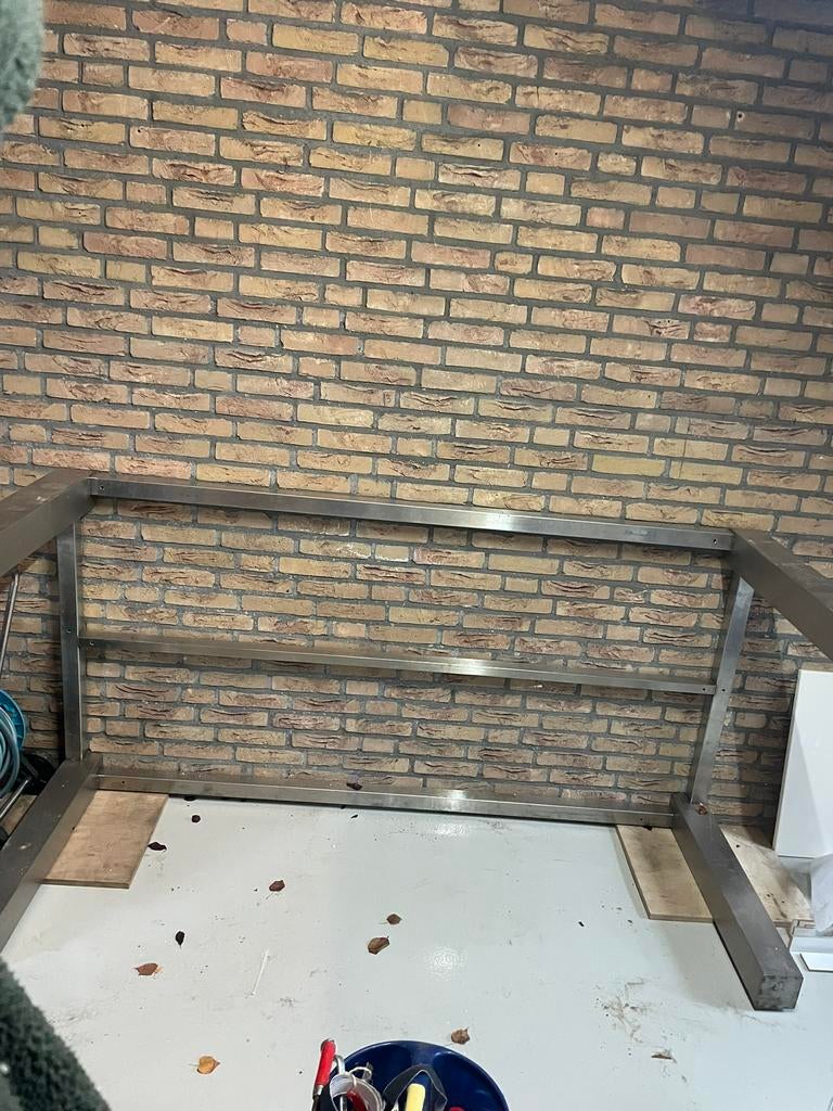 RVS Tafelframe, Ophalen, Rechthoekig, 50 tot 100 cm