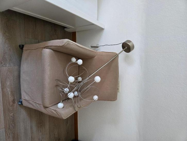 Harco Loor Snowball wit, Huis en Inrichting, Lampen | Hanglampen, Gebruikt, 50 tot 75 cm, Kunststof, Metaal, Ophalen