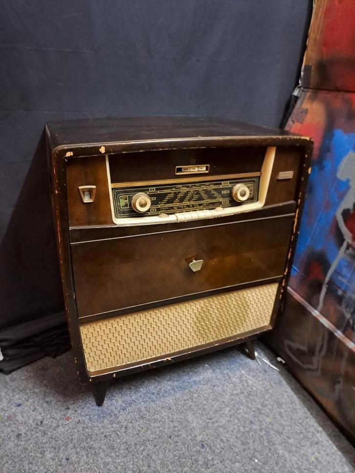 Erres KY576CW (Philips) EM81 Magische Oog (kattenoog), Antiek en Kunst, Antiek | Tv's en Audio, Ophalen of Verzenden