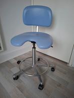 Lichtblauwe burostoel, Ophalen, Gebruikt, Blauw, Bureaustoel