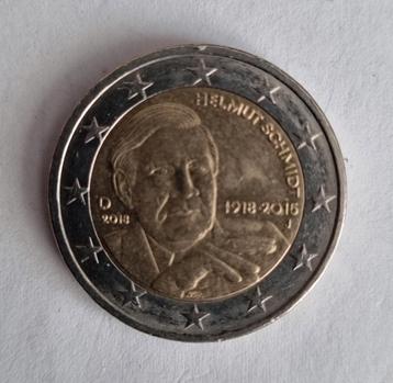 2 Euro Duitsland Helmut Schmidt 2018, letter J beschikbaar voor biedingen