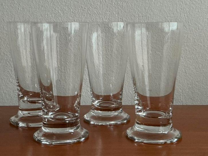 K.P.C. de Bazel: 4 waterglazen model 'G' 11 cm Leerdam 1917, Antiek en Kunst, Antiek | Glas en Kristal, Ophalen of Verzenden