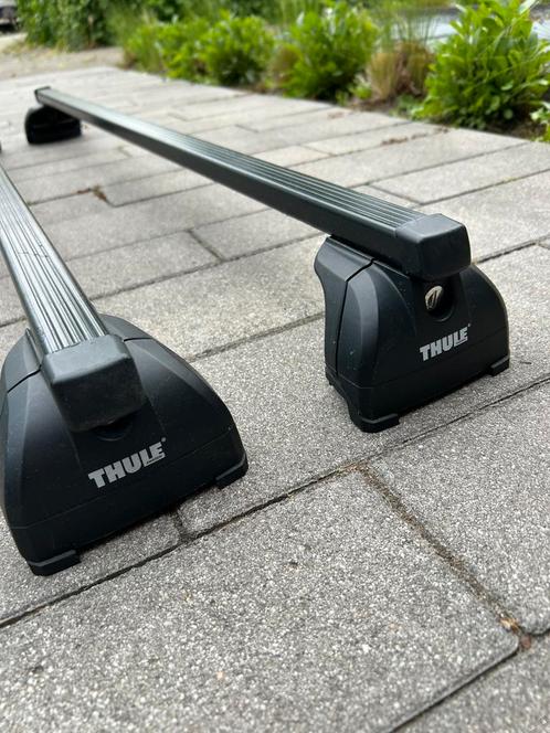Thule SquareBar dakdragers + Rapid System 753 + Kit 4055, Auto diversen, Dakdragers, Zo goed als nieuw, Ophalen