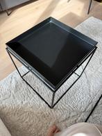 Hay Tray salontafel zwart 40x40, Huis en Inrichting, Ophalen, Zo goed als nieuw, Vierkant, Metaal