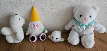 Zeehond, (ijs)beer, kabouter, knuffels van nieuwe pluche ! beschikbaar voor biedingen