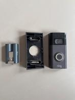 Ring Video Deurbel Gen. 2 + Accu + Montageplaat, Ophalen of Verzenden, Gebruikt