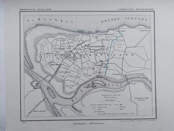 47 / Wissekerke Noord Beverland Zeeland Litho 1865 J. Kuyper beschikbaar voor biedingen