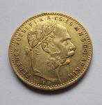 Hungary 20 Francs - 8 Forint 1887 KB Franz Joseph I, Verzenden, Frankrijk, Goud