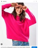Fuchsia cashmere trui Les Tricots de Lea   maat 1 =S/M NIEUW, Verzenden, Nieuw, Maat 38/40 (M)