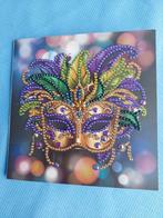 Diamond painting kaarten venetiaanse maskers, Ophalen of Verzenden