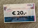 Hotel giftcard €20 korting, Kortingsbon