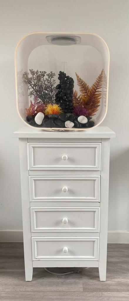 BIOrb life 30L wit design aquarium 30 liter compleet MCR led, Dieren en Toebehoren, Vissen | Aquaria en Toebehoren, Zo goed als nieuw
