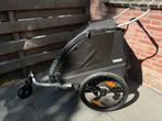 Thule Coaster XT 2 fietskar zwart ZGAN, Fietsen en Brommers, Fietsaccessoires | Aanhangers en Karren, Ophalen, Opvouwbaar, Zo goed als nieuw