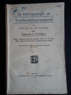 De Ontwapenings-en Weerloosheidspropaganda, 1924, Verzenden, Voor 1940, Gelezen