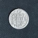 Stuiver zilver west friesland 1739 zilveren munt provinciaal, Postzegels en Munten, Munten | Nederland, Zilver, Ophalen of Verzenden