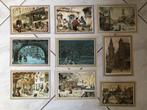 Vintage Anton Pieck Kerstkaarten 17 x '70 en '80 plaatsen, Ophalen of Verzenden