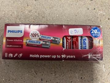 Philips Power Alkaline AA 20 pack beschikbaar voor biedingen