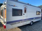 caravan Hobby-560 met Queensbed, Caravans en Kamperen, Ophalen, Gebruikt