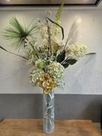 Prachtig luxe zijden boeket,bloemstuk kunstbloemen pols pot, Ophalen of Verzenden, Zo goed als nieuw