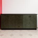 Zwart Dressoir Hoogglans, 208 cm breed, Ophalen, Overige materialen, Zo goed als nieuw, 200 cm of meer