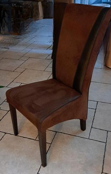 Eetkamerstoelen 8 stuks bruin beschikbaar voor biedingen