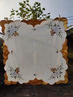 Vierkant kerst tafelkleedje, crème met goudkleurige rand, Huis en Inrichting, Verzenden, Zo goed als nieuw, Vierkant