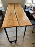 Custom hout inklapbare bartafel 200x70cm, Ophalen, Gebruikt, Industriele, 50 tot 100 cm