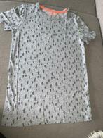 Hema 146 152 shirt t shirt cactus grijs blauw, Verzenden, Zo goed als nieuw, Jongen, Shirt of Longsleeve