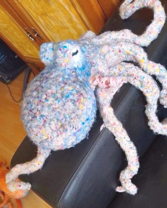 Octopus knuffel, Kinderen en Baby's, Speelgoed | Knuffels en Pluche, Zo goed als nieuw, Overige typen, Ophalen of Verzenden