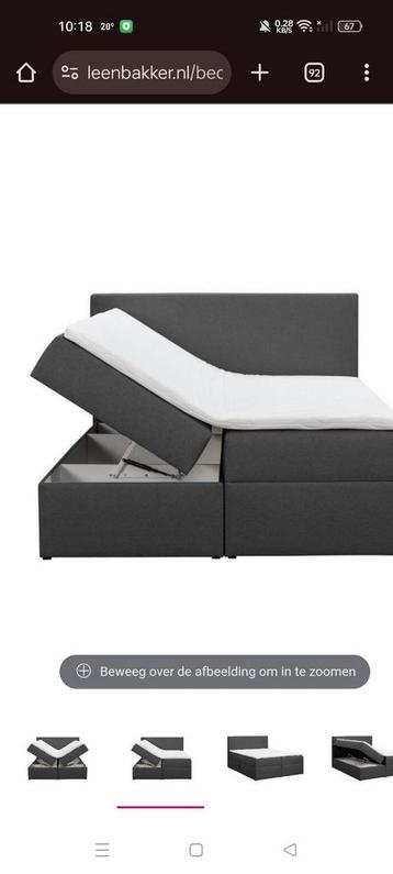 Box spring combinatie met opbergruimte. 1,60 2. LeenBakker  beschikbaar voor biedingen
