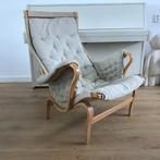 Pernilla Bruno Mathsson DUX fauteuil stoel vintage stof, Huis en Inrichting, Fauteuils, Ophalen, Gebruikt, 75 tot 100 cm, Nvt