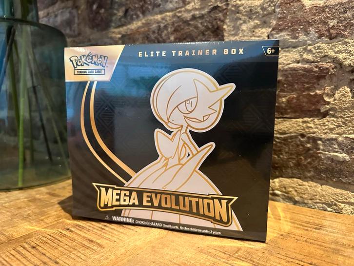 Mega Evolution Elite Trainer Box (ETB), Hobby en Vrije tijd, Verzamelkaartspellen | Pokémon, Nieuw, Overige typen, Ophalen of Verzenden
