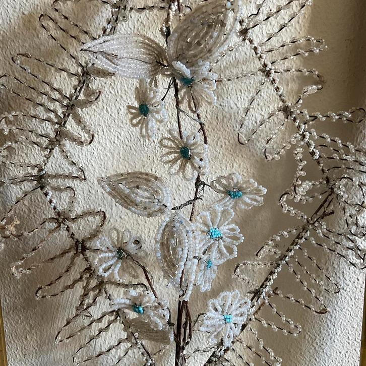 Kralenornament in bois doré lijst *floor epe*, Antiek en Kunst, Antiek | Woonaccessoires, Ophalen of Verzenden