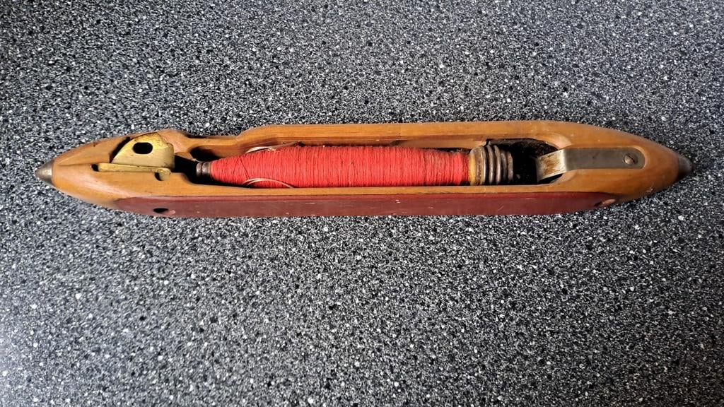 Vintage Oostenrijkse Schietspoel Weefgetouw, Hobby en Vrije tijd, Breien en Haken, Zo goed als nieuw, Ophalen of Verzenden