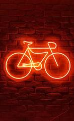 Fiets Bicycle neon led logo Mancave artikel, Verzamelen, Merken en Reclamevoorwerpen, Nieuw, Ophalen of Verzenden, Lichtbak of (neon) lamp