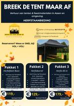 Easy up Partytenten, Heaters, Bier- en statafels, Lampjes, Ophalen, Opvouwbaar, Partytent, TOOLPORT GmbH
