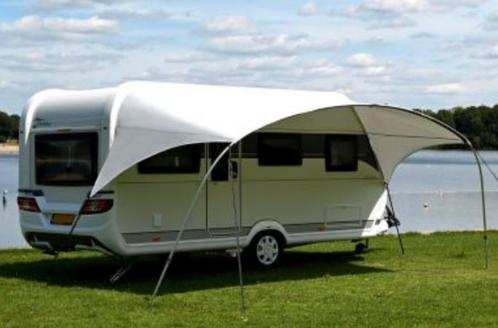 Caravan luifel met gebogen frame, Caravans en Kamperen, Voortenten en Luifels, Zo goed als nieuw, Ophalen