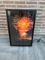Vuurwerk reclame lamp / bewegende lichtbak, Verzenden, Zo goed als nieuw, Lichtbak of (neon) lamp