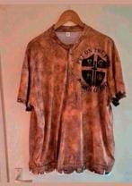 Nieuw heren shirt. Okselmaat 66 cm. Maat XXXL, Kleding | Heren, Grote Maten, Ophalen of Verzenden, Nieuw, Bruin, Shirt