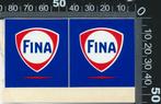 Sticker: Fina (Stickervel), Ophalen of Verzenden, Zo goed als nieuw, Auto of Motor