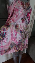 mooie roze tinten blouse stretch wijde mouw, Verzenden, Zo goed als nieuw, Maat 38/40 (M), Roze