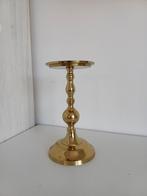 Gouden Messing Kandelaar, Gebruikt, Overige kleuren, Ophalen of Verzenden, Metaal