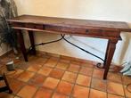 Side table. Met metalen stang., Ophalen, Zo goed als nieuw, 25 tot 50 cm, Rechthoekig