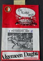 Programma boekje Feyenoord- NEC 29-8-1982, Ophalen of Verzenden, Zo goed als nieuw, Feyenoord, Boek of Tijdschrift