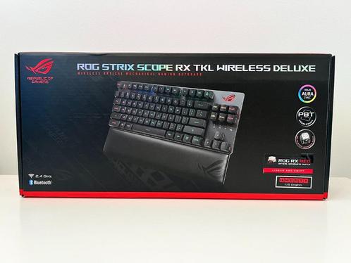 ASUS ROG Strix Scope RX TKL Wireless Deluxe (Nieuw in Seal), Computers en Software, Toetsenborden, Nieuw, Qwerty, Draadloos, Gaming toetsenbord