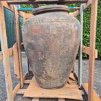 Indiase kruik, landelijke pot, claypot, kleipot XL, sober, Ophalen, Nieuw, Rond, Minder dan 25 cm