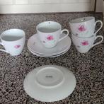 4x kop en schotel Home rose/wit met roosjes NIEUW, Huis en Inrichting, Keuken | Servies, Ophalen, Nieuw, Overige stijlen, Kop(pen) en/of Schotel(s)