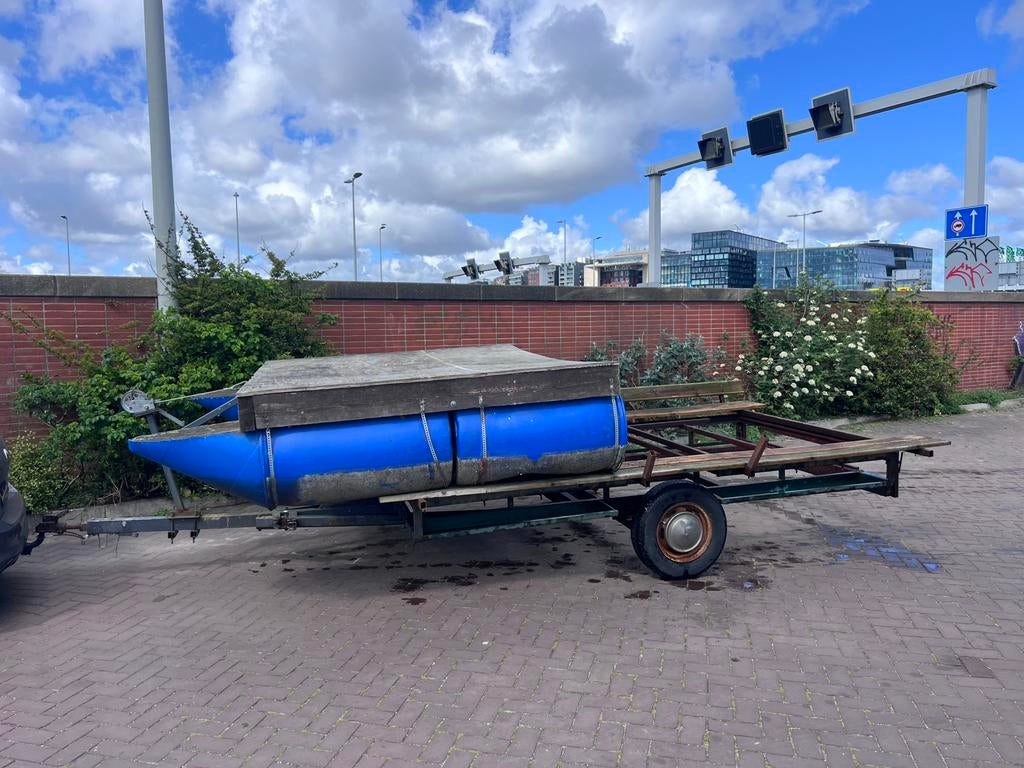 Ponton Werk-Vlot 200Euro, Ophalen, Gebruikt, Drie personen of meer, Overige typen